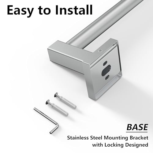 Towel Bar Towel Racks for Bathroom Wall Mounted (Brushed Nickel / Wall-Mounted)
