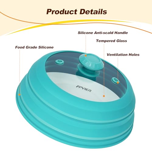 Microwave Splatter Cover (Blue / 11.8inch)