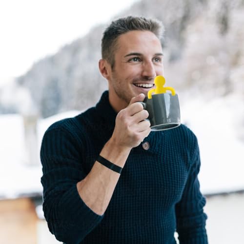 Tea Infuser for Loose Leaf Tea Extra Fine Mesh Tea Steeper (Yellow)