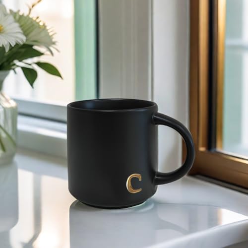 Black Ceramic Coffee Mug (Black-C)