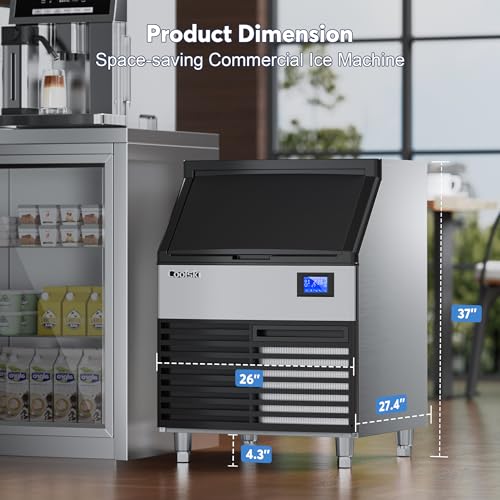 Commercial Ice Maker Machine 320LBS (320LBS/DAY / Stainless Steel)