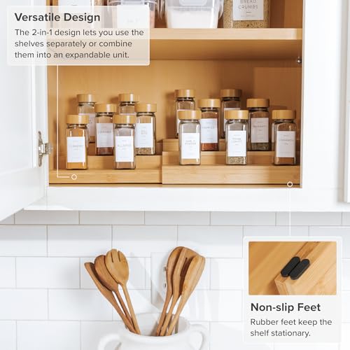 3 Tier Expandable Spice Rack Organizer