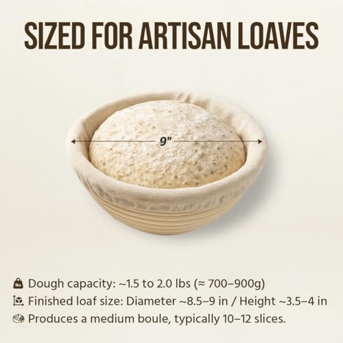 Banneton Bread Proofing Basket Set