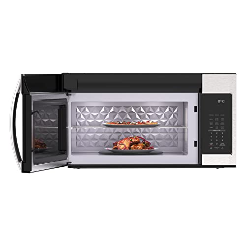 1.9 Cu. Ft. Over the Range Microwave Oven with Oven Lamp and 300CFM Recirculation Vent Hood Function