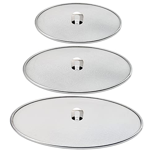 3 Pack Grease Splatter Screen for Frying Pan 9.8