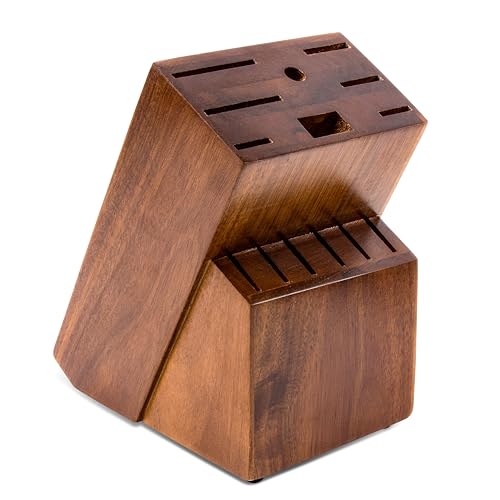 Universal Knife Block Without Knives (Brown-14 Slot)