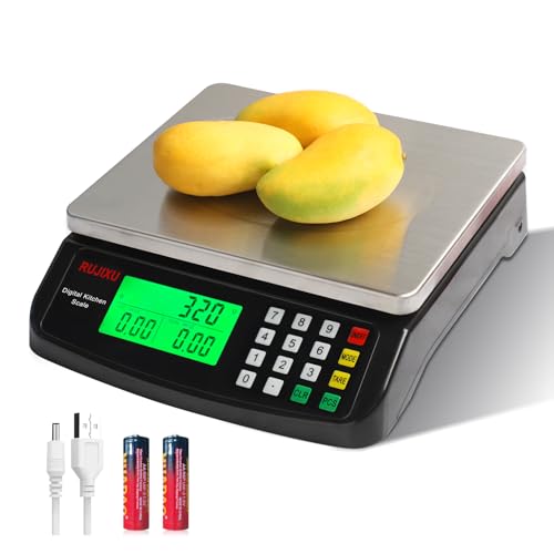 Large Digital Kitchen Scale Black 30kg (BLACK 30KG)