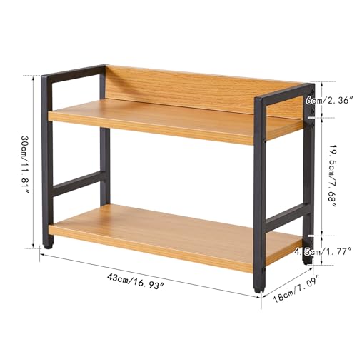 2 Tier Spice Rack (2-tier / Natural)
