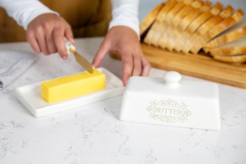Ceramic Butter Dish with Lid