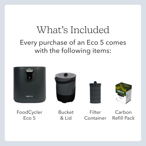 Eco 5 Award Winning Kitchen Food Recycler (Gray)
