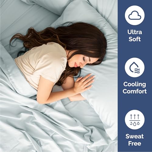 Cal King Size 4 Piece Sheet Set (23 - Ice Blue / California King)