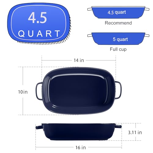 4.5 Quart Ceramic Baking Dish (4.5 quart Blue)