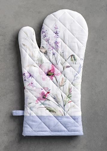 Maison d'Hermine Oven Gloves 100% Cotton Oven Mitt (068 - Summer Floral / 7.5" x 13" (Oven Mitt))