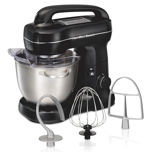 4 Qt Electric Stand Mixer With 7 Speeds (Black / 4 Quarts)