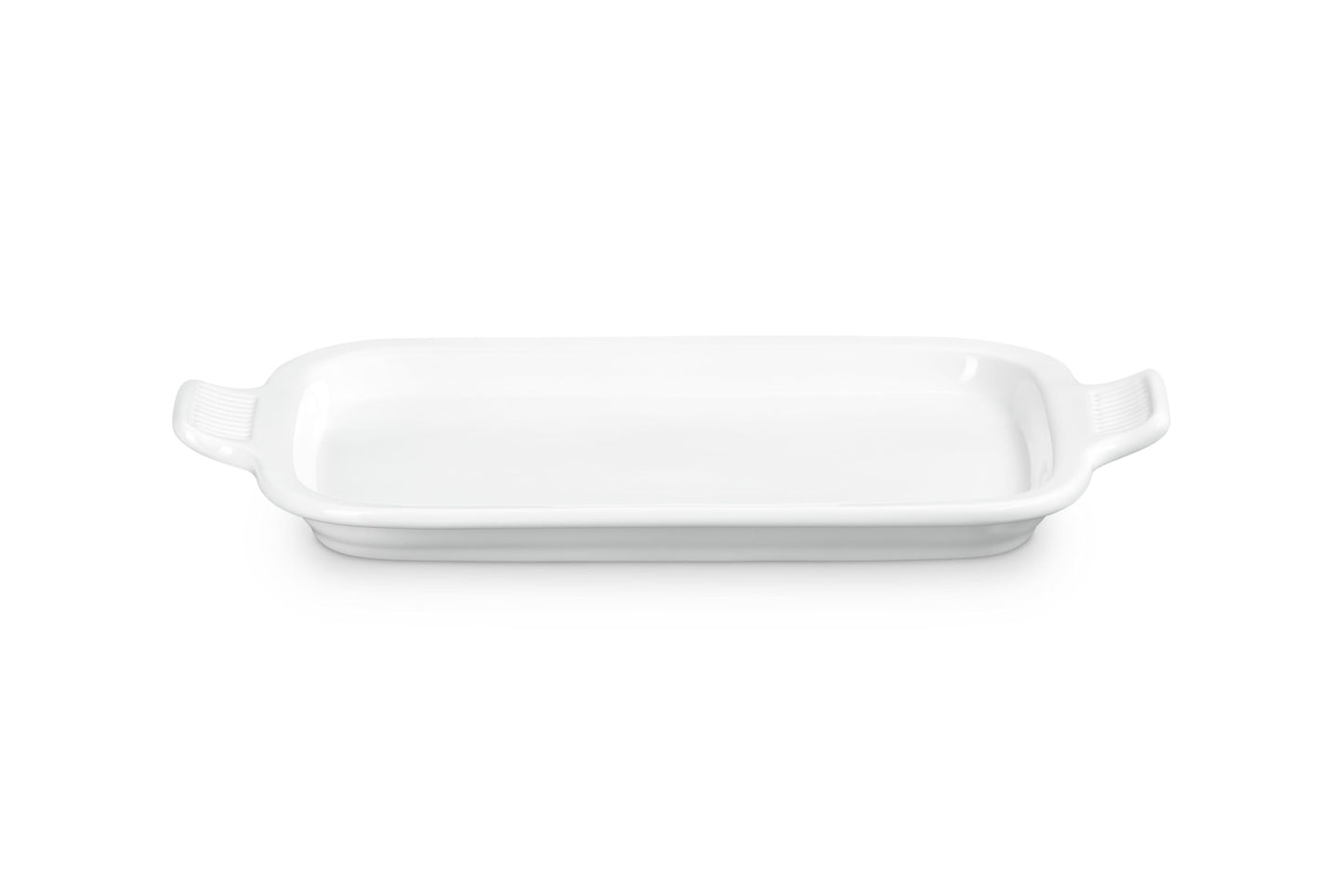 Stoneware Rectangular Dish with Platter Lid (White)