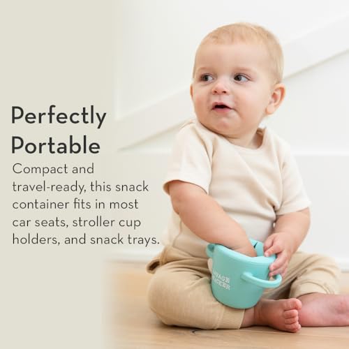 Happy Snacker Spill Proof Silicone Snack Cup (Snack Super Fan)