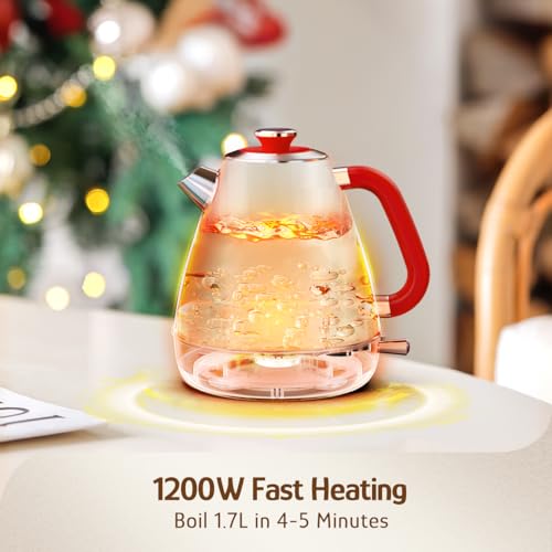 Retro Electric Kettle (Ruby Red)