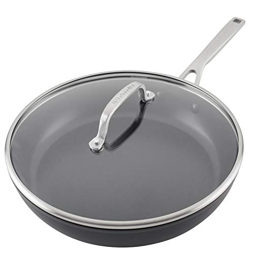 Induction Nonstick Frying Pan with Lid (Skillet with Lid (12.25"))