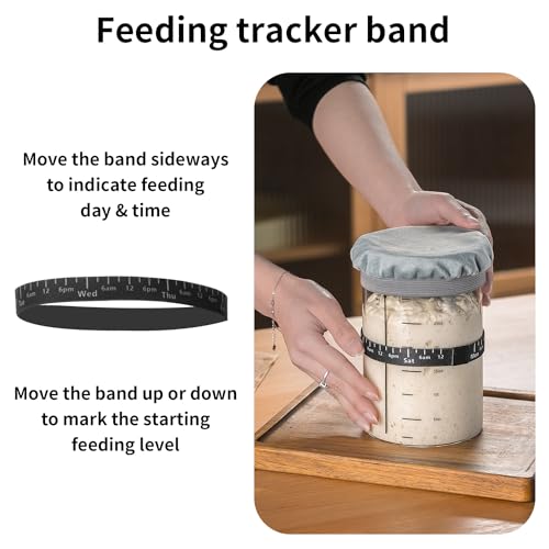 Sourdough Starter Jar (Steel Lid-2 Pack)