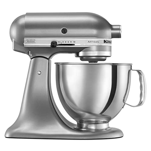 Artisan, 5-Qt Tilt Head Stand Mixer, KSM150PS, Contour Silver (Contour Silver)