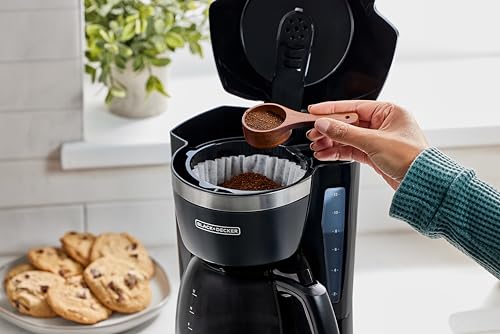 12 Cup Drip Coffee Maker with Vortex Brewing (Black / Hot Brew)