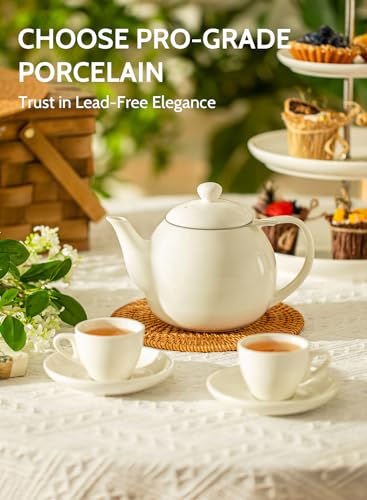Teapots for Tea (White / 27oz (with infuser))