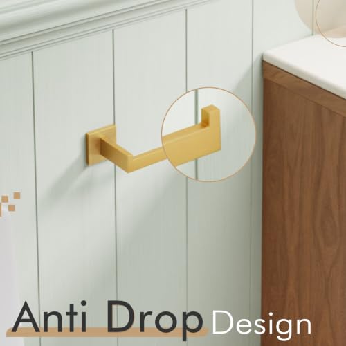 Gold Toilet Paper Holder Toilet Roll Holder for Bathroom Kitchen Washroom T