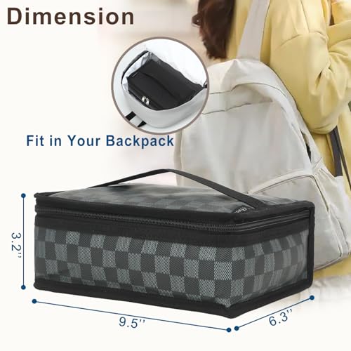 Small Insulated Lunch box Portable Soft Bag Mini Cooler Thermal Meal Tote Kit with Handle for Work