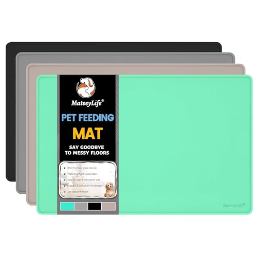 Dog & Cat Food Mat (Green / 24''×16'')