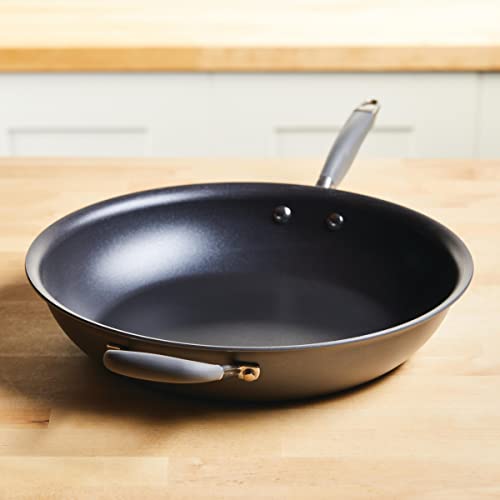 Advanced Home Hard Anodized Nonstick Frying Pan (Moonstone / Skillet w/ Helper Handle (14.5-Inch))