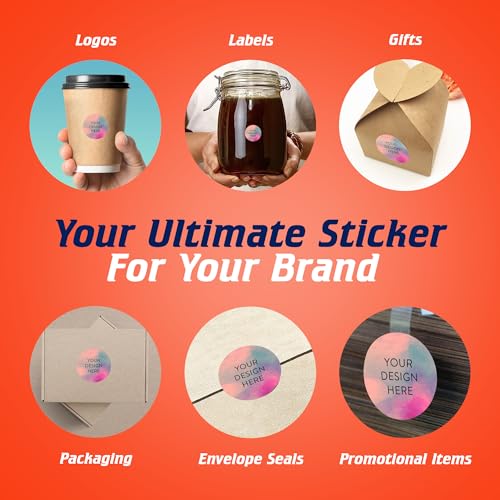 Custom Vinyl Stickers Your Image (100 Count)