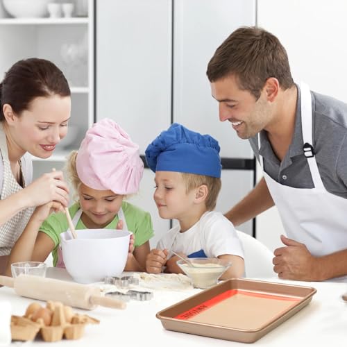 1 8 Sheet Silicone Baking Mats for 9x7" Toaster Oven (Bright Orange / 8.7"L x 5.9"W)