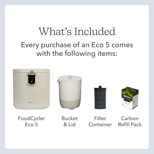 Eco 5 Award Winning Kitchen Food Recycler (White)