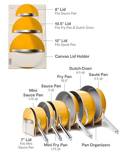 24-Piece Non-Stick Ceramic Cookware Set (Marigold / 24pc Set)