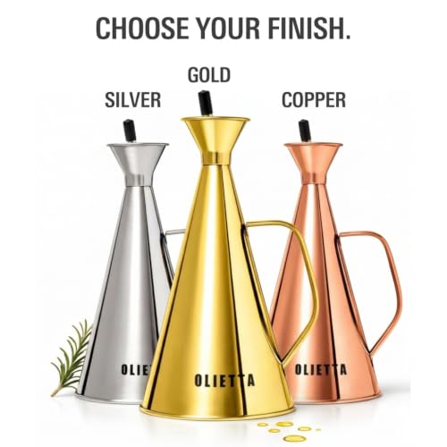 Olive Oil Dispenser Bottle (Stainless Steel / 33.8 Ounces)