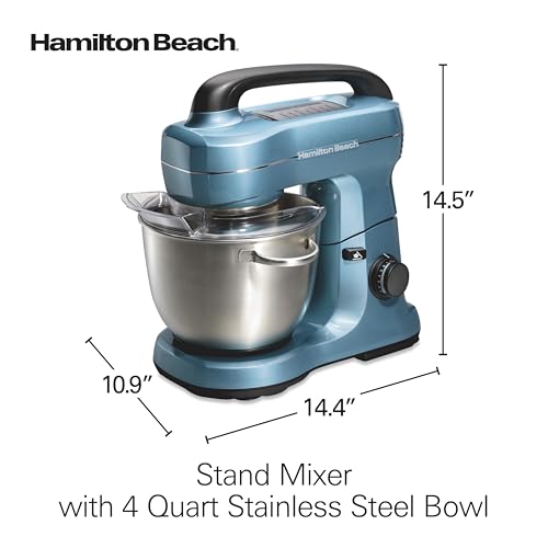 4 Qt Electric Stand Mixer With 7 Speeds (Blue / 4 Quarts)