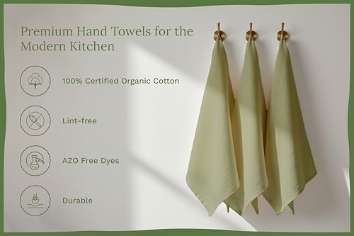 Organic Cotton Bulk Sage Green Flour Sack Kitchen Towels (Sage)