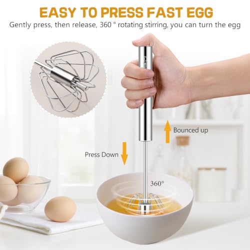 Stainless Steel Whisk Set 8" 10" + 12" Semi