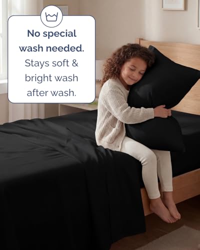 Twin Size 3 Piece Sheet Set (08 - Black / Twin)