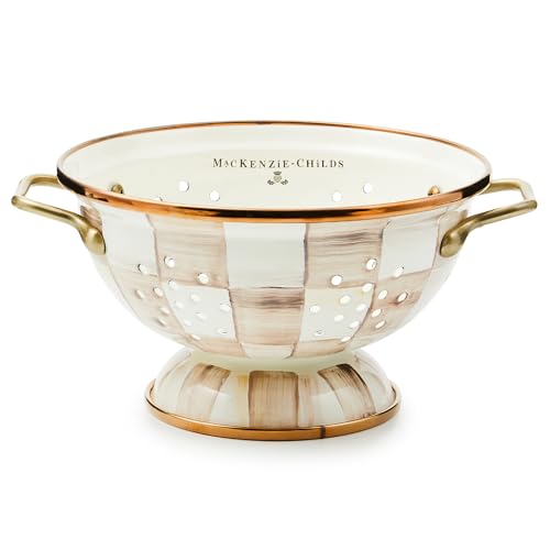 Enamel Colander (Large / Mocha Check)