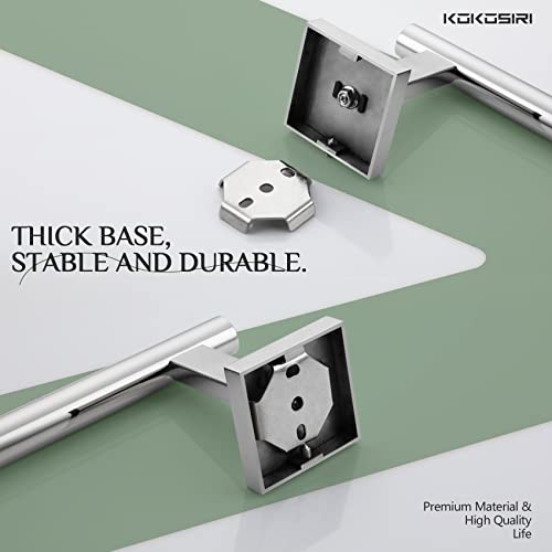 Hand Towel Bar Chrome Bathroom Towel Rail Holder Kitchen Paper Holder Wall Mounted Toilet Cabinet Mount 2 Pack (Polished Chrome / 2 Pack)