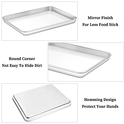 Baking Sheet with Rack Set [2 Sheets + 2 Racks] (12 inch)