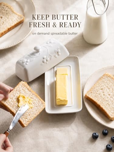 Butter Dish with Lid for Countertop