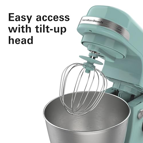 Electric Stand Mixer (Aqua Blue / 7 Speeds with Whisk & Splash Guard)