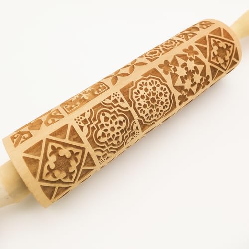 Christmas Rolling Pin (Window Grilles)