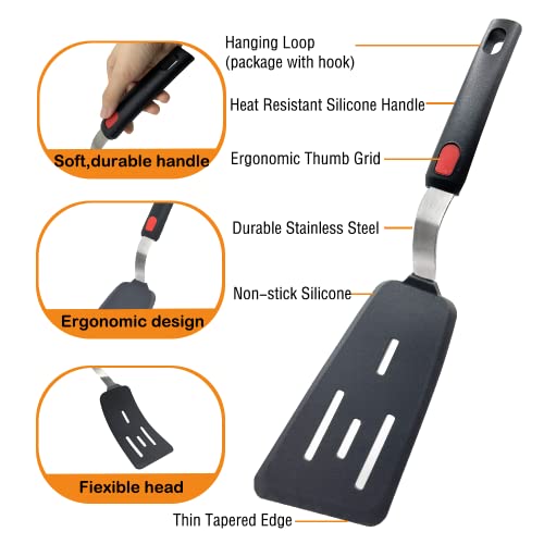 Silicone Spatula Turner Set of 4