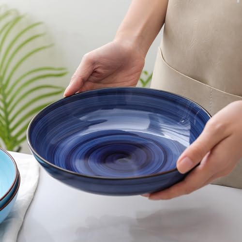 Ceramic 16 Pieces Dinnerware Set (Gradient Blue / 16 Pieces)