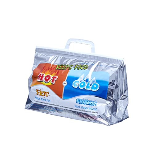 Hot and Cold Insulated Bags for Food Delivery (Small (Lunch Size))