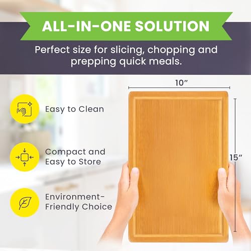 Bamboo Cutting Board (Glue-Free Surface - Rectangular)