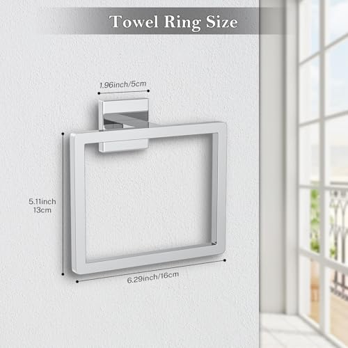 2 Piece Polished Chrome Towel Ring (Polished Chrome / 2 Pcs)